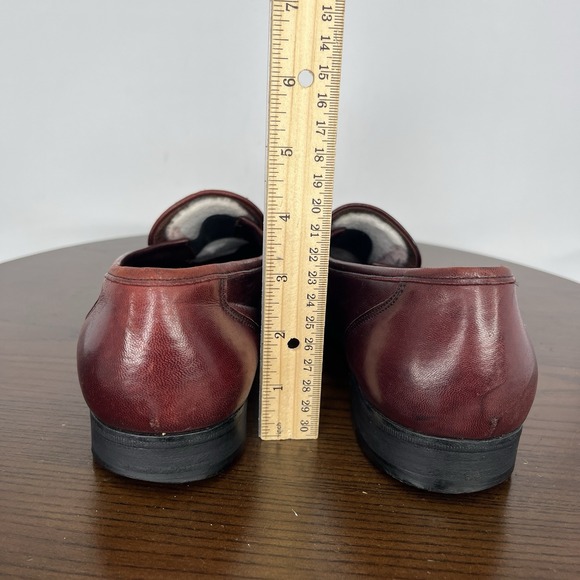 Allen Edmond‎ Bergamo Penny Loafer Shoes Men\'s 9.5D Red Leather Apron Toe main image 15